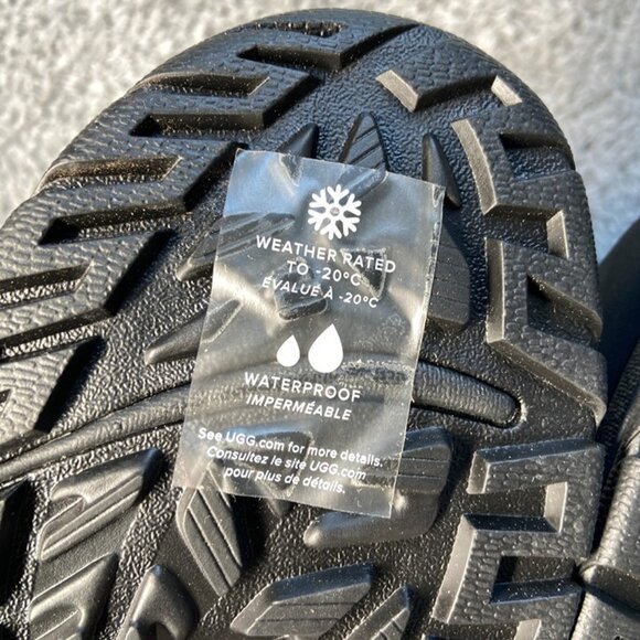 UGG Butte Cold Weather Leather Boot Size 12 Men Black 5521 - Picture 8 of 8